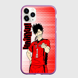 Чехол iPhone 11 Pro матовый Куроо Тецуро Kuroo Tetsuro, цвет: 3D-фиолетовый