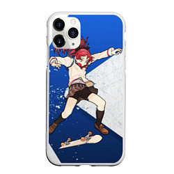 Чехол iPhone 11 Pro матовый Meow team, цвет: 3D-белый