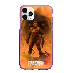 Чехол iPhone 11 Pro матовый FREEMAN GMAN HALF-LIFE Z, цвет: 3D-фиолетовый