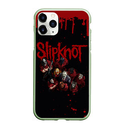 Чехол iPhone 11 Pro матовый SLIPKNOT СЛИПКНОТ Z, цвет: 3D-салатовый