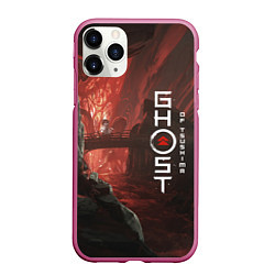 Чехол iPhone 11 Pro матовый Ghost of Tsushim Призрак Цусима Z, цвет: 3D-малиновый