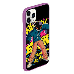 Чехол iPhone 11 Pro матовый Whitty, Friday Night Funkin, цвет: 3D-фиолетовый — фото 2