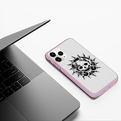 Чехол iPhone 11 Pro матовый Killer Queen JoJo, цвет: 3D-розовый — фото 2