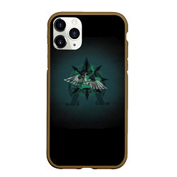 Чехол iPhone 11 Pro матовый Hydra dominatus, цвет: 3D-коричневый