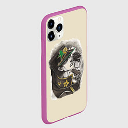 Чехол iPhone 11 Pro матовый Jotaro Kujo, цвет: 3D-фиолетовый — фото 2