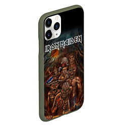 Чехол iPhone 11 Pro матовый IRON MAIDEN АЙРОН МЕЙДЕН Z, цвет: 3D-темно-зеленый — фото 2