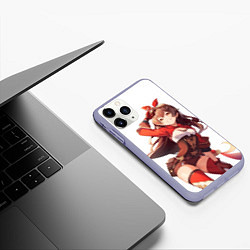 Чехол iPhone 11 Pro матовый Amber Gliding Champion, цвет: 3D-светло-сиреневый — фото 2