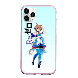 Чехол iPhone 11 Pro матовый Феликс Аргайл Re: Zero, цвет: 3D-розовый