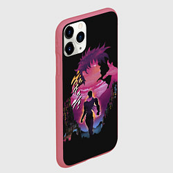 Чехол iPhone 11 Pro матовый Joseph Joestar, цвет: 3D-малиновый — фото 2
