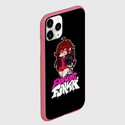 Чехол iPhone 11 Pro матовый ГЕРЛФРЕНД FNF, цвет: 3D-малиновый — фото 2