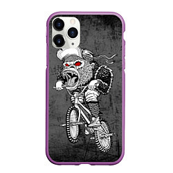 Чехол iPhone 11 Pro матовый Junk Ride, цвет: 3D-фиолетовый