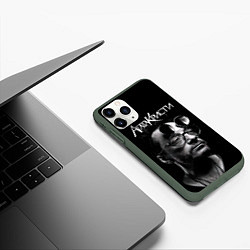 Чехол iPhone 11 Pro матовый Агата Кристи Глеб Самойлов, цвет: 3D-темно-зеленый — фото 2