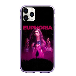 Чехол iPhone 11 Pro матовый Euphoria team, цвет: 3D-светло-сиреневый