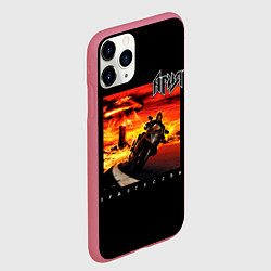 Чехол iPhone 11 Pro матовый Ария АРМАГЕДДОН, цвет: 3D-малиновый — фото 2