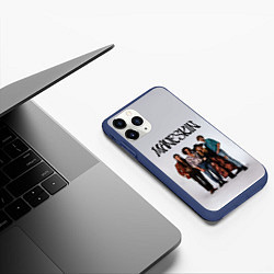 Чехол iPhone 11 Pro матовый Maneskin, цвет: 3D-тёмно-синий — фото 2