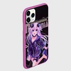 Чехол iPhone 11 Pro матовый Нептуния Альтернативная игра, цвет: 3D-фиолетовый — фото 2
