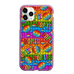 Чехол iPhone 11 Pro матовый POP IT SMILE ПОП ИТ ПУПЫРКА