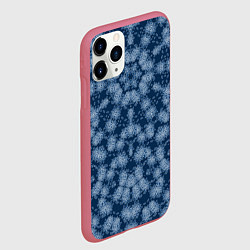 Чехол iPhone 11 Pro матовый Модный абстрактный узор, цвет: 3D-малиновый — фото 2