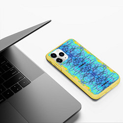 Чехол iPhone 11 Pro матовый Психоделика, цвет: 3D-желтый — фото 2