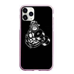 Чехол iPhone 11 Pro матовый Ironmonkey, цвет: 3D-розовый