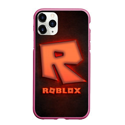 Чехол iPhone 11 Pro матовый ROBLOX NEON RED