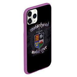 Чехол iPhone 11 Pro матовый Shield of Motorhead, цвет: 3D-фиолетовый — фото 2