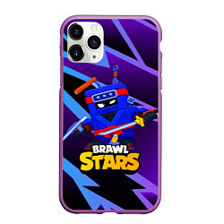 Чехол iPhone 11 Pro матовый Ash Brawl Stars Эш, цвет: 3D-фиолетовый