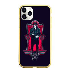 Чехол iPhone 11 Pro матовый King Lemmy, цвет: 3D-желтый