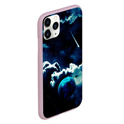 Чехол iPhone 11 Pro матовый КОСМИЧЕСКИЕ ОБЛАКА, цвет: 3D-розовый — фото 2