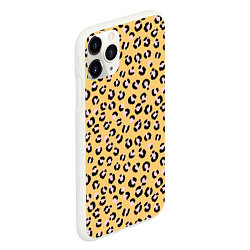 Чехол iPhone 11 Pro матовый Желтый леопардовый принт, цвет: 3D-белый — фото 2