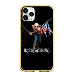 Чехол iPhone 11 Pro матовый IRON MAIDEN АЙРОН МЕЙДЕН Z, цвет: 3D-желтый