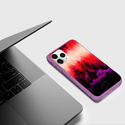 Чехол iPhone 11 Pro матовый КРАСНАЯ ОСЕНЬ, цвет: 3D-фиолетовый — фото 2