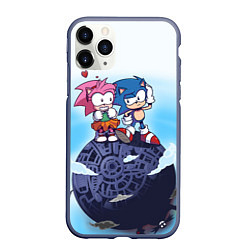 Чехол iPhone 11 Pro матовый SONIC AMY ROSE Z, цвет: 3D-серый