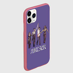 Чехол iPhone 11 Pro матовый Maneskin Zitti e buoni, цвет: 3D-малиновый — фото 2