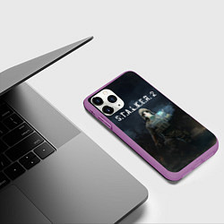 Чехол iPhone 11 Pro матовый СТАЛКЕР С Т А Л К Е Р 2 Z, цвет: 3D-фиолетовый — фото 2