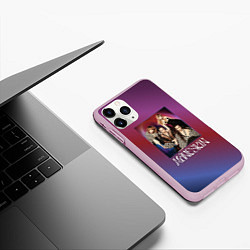Чехол iPhone 11 Pro матовый Maneskin forever, цвет: 3D-розовый — фото 2