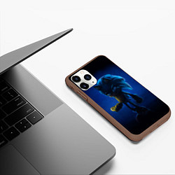 Чехол iPhone 11 Pro матовый SONIC СОНИК Z, цвет: 3D-коричневый — фото 2