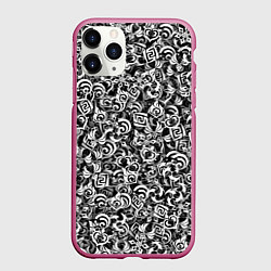 Чехол iPhone 11 Pro матовый Genshin impact elements