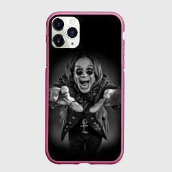 Чехол iPhone 11 Pro матовый OZZY OSBOURNE, цвет: 3D-малиновый