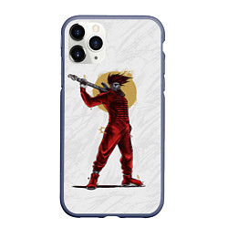Чехол iPhone 11 Pro матовый MICK THOMSON SLIPKNOT СЛИПКНОТ Z, цвет: 3D-серый