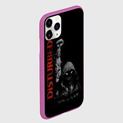 Чехол iPhone 11 Pro матовый DISTURBED, цвет: 3D-фиолетовый — фото 2