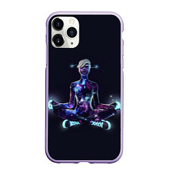 Чехол iPhone 11 Pro матовый Galaxy Scout, цвет: 3D-светло-сиреневый