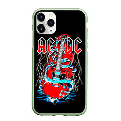 Чехол iPhone 11 Pro матовый ACDC гитара