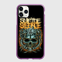 Чехол iPhone 11 Pro матовый Suicide Silence, цвет: 3D-фиолетовый