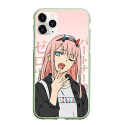 Чехол iPhone 11 Pro матовый Zero Two Darling in the Franxx