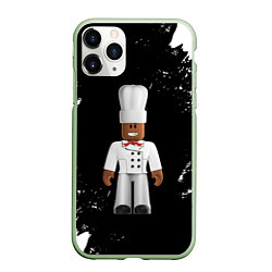 Чехол iPhone 11 Pro матовый ROBLOX РОБЛОКС LOGO спина Z, цвет: 3D-салатовый