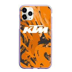 Чехол iPhone 11 Pro матовый KTM КТМ Z, цвет: 3D-светло-сиреневый