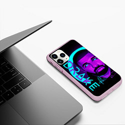 Чехол iPhone 11 Pro матовый Drake, цвет: 3D-розовый — фото 2