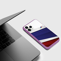 Чехол iPhone 11 Pro матовый BMW БМВ Z, цвет: 3D-фиолетовый — фото 2