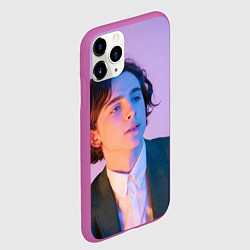 Чехол iPhone 11 Pro матовый Timothee Chalamet, цвет: 3D-фиолетовый — фото 2